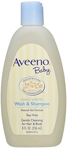 2 Pack Aveeno Baby Wash And Shampoo Lightly Scented Wash And Shampoo 8oz Each