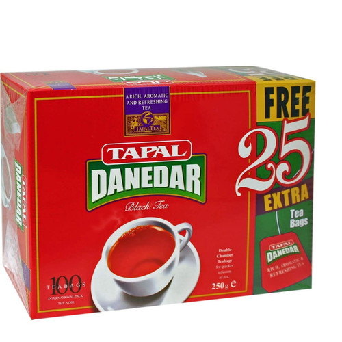 Tapal Danedar Black Tea 100 Round Tea Bags