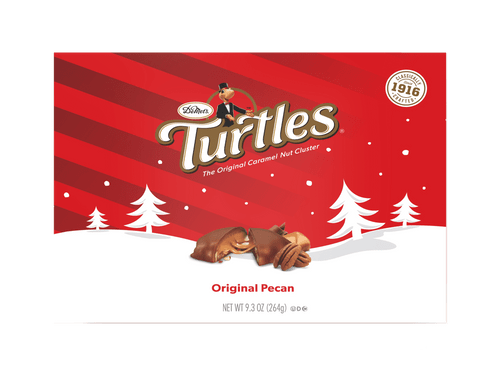 Demet's Turtles Original Caramel Chocolate Pecan Clusters 9.3 Oz Holiday Gift Box