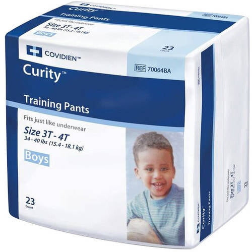 Curity Boys Training Pants, 3t-4t, 23 Count