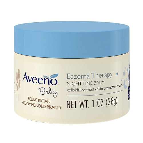 Aveeno Baby Eczema Therapy Nighttime Balm For Skin, 1 Oz, 2 Pack