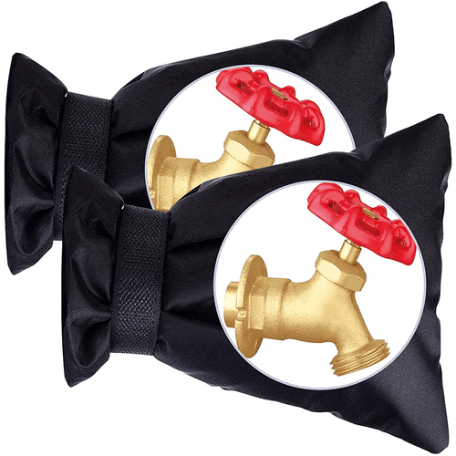 2 Pack 6.69" W X 8.26" H Winter Faucet Insulation Cover, Hose Cover Socks, Outdoor Faucet Antifreeze Insulated Long Water Faucet Cover Socks Winter