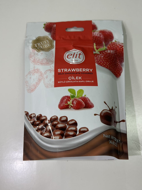 Elit Milk Chocolate Covered Strawberry Dragee - 1 Pack