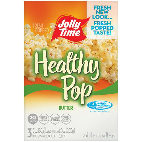 Jolly Time, Healthy Pop, Microwave Pop Corn Bags, Butter