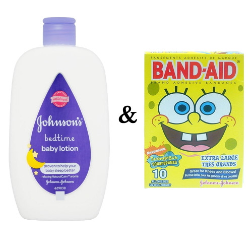 Johnsons Baby Bedtime Lotion 300 Ml By Johnson & Johnson & Johnson & Johnson Band-aid- Sponge Bob (10 In 1 Pack)