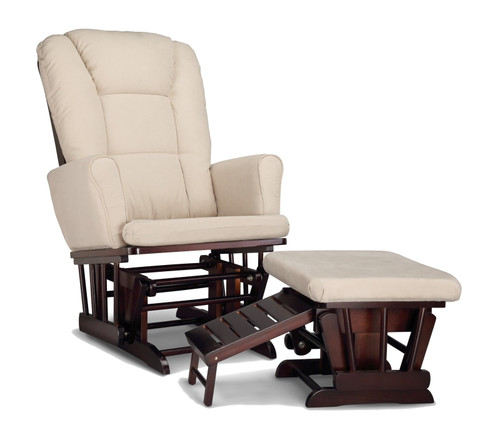 Graco Sterling Nursery Glider And Ottoman Espresso With Beige