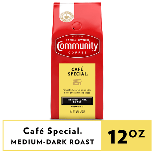 Community Coffee Cafe Special Medium Roast Ground Coffee, 12 Oz, Bag