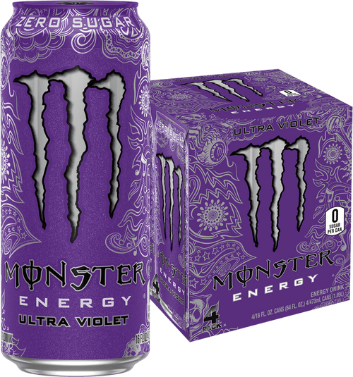Monster Energy Ultra Violet, Ultra Violet, 16 Oz. (pack Of 4)