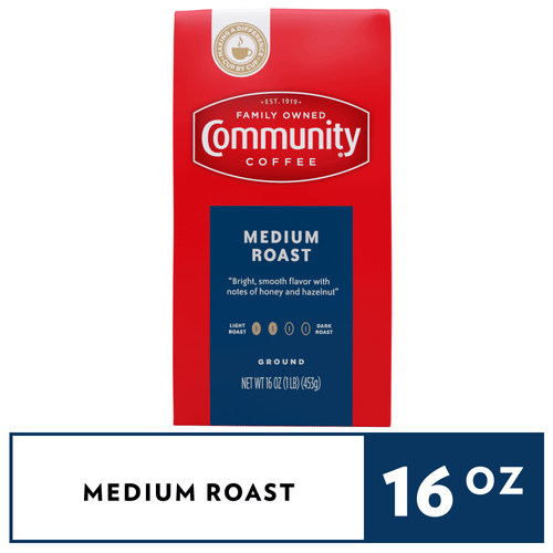 Community Coffee Medium Roast 16 Ounce Bag