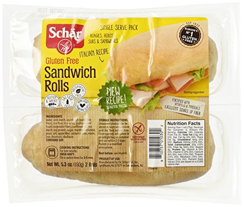 Schar Gluten Free Sandwich Rolls, 5.3-ounce