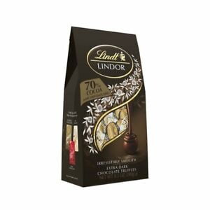 Lindt Lindor 70% Dark Cocoa Chocolate Candy Truffles, 8.5 Oz. Bag .