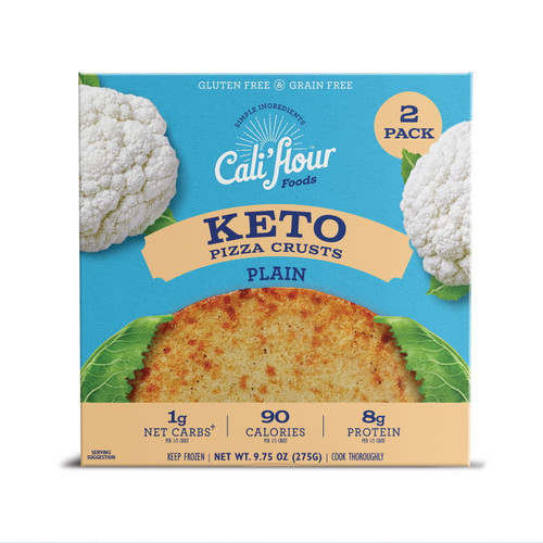 Cali'flour Foods Cauliflower Pizza Crust, Plain, 9.75 Oz, 2 Crusts
