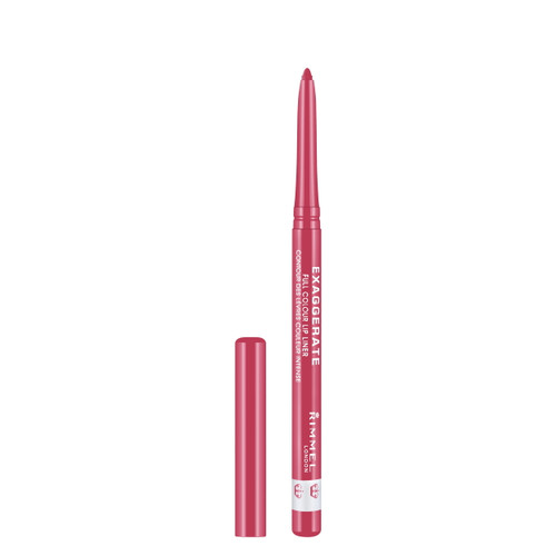 Rimmel London Exaggerate Full Colour Lip Liner, Pink A Punch, 0.008 Oz