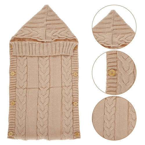 Willstar Newborn Baby Wrap Swaddle Blanket Knit Sleeping Bag Receiing Blankets Stroller Wrap For Baby