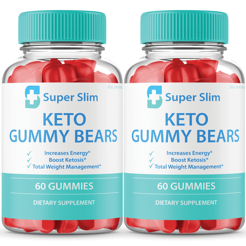 (2 Pack) Super Slim Keto Gummy Bears Super Slim Keto Gummies Super Slim Keto Acv Gummy Bears (120 Gummies)