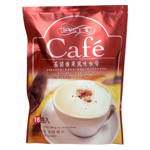Gino Instant Coffee Mix With Hazelnut Flavor 13.6 Oz (384 G) 16 Sachets - &amp;#22522;&amp;#35582;&amp;#27035;&amp;#26524;&amp;#39118;&amp;#21619;&amp;#21654;&amp;#21857;