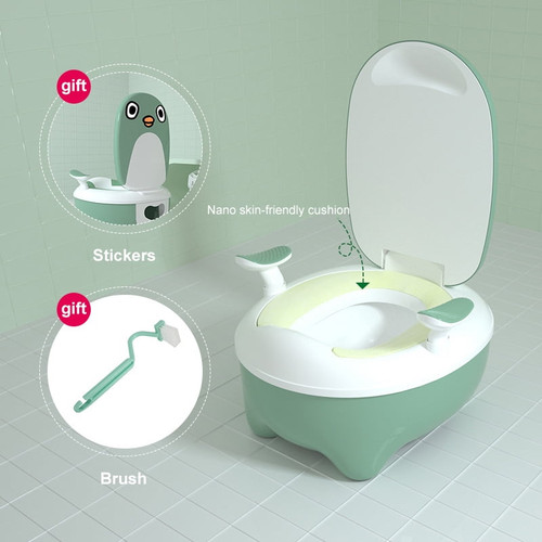 Baby Squatting Stool For Kid Boy Girl Baby Bedpan Urinal Green Bedpan Potty Seat Toilet Training