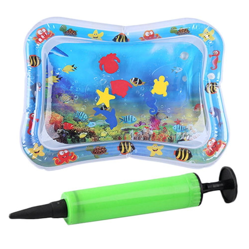 Baby Inflatable Patted Pad Infant Water Ice Mat Cushion Toy With Inflator