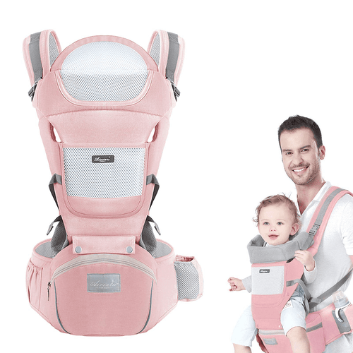Suptree Toddler Baby Carrier Backpack Wrap For Infants Newborn Hiking With Hip Seat Lumbar Support Pink