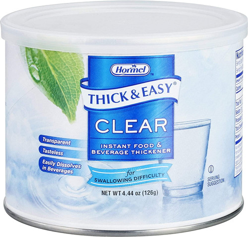 Thick & Easy Food And Beverage Thickener 4.4 Oz. Canister Unflavored Powder, 25544 Sold By: Pack Of One
