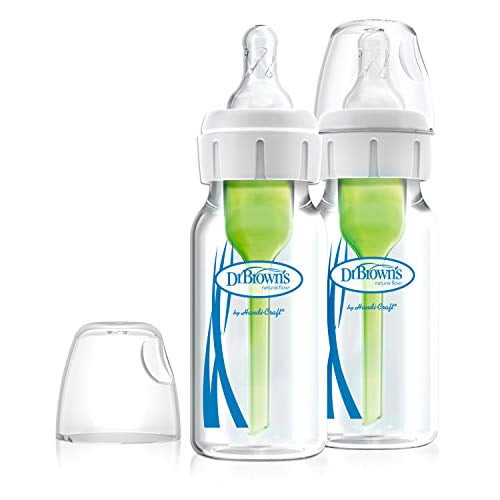 Dr. Brown's Options+ Anti-colic Glass Baby Bottle - 4oz - 2pk - 0m+