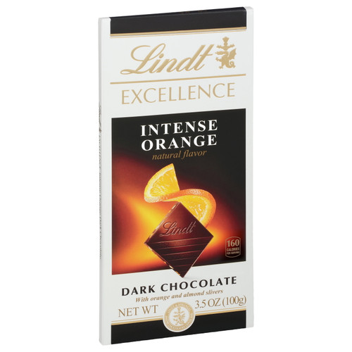 (12 Pack)lindt Excellence Intense Orange Dark Chocolate Bar, 3.5 Oz.