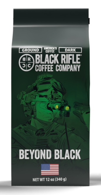 Black Rifle Coffee Beyond Black, Dark Roast, Ground Coffee, 12 Oz