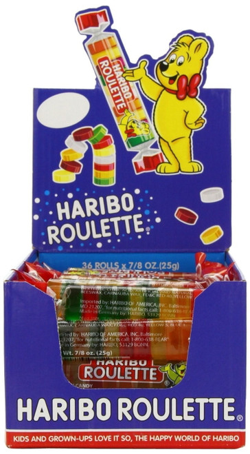 Haribo Roulettes Gummy Candy Rolls (innerpack Of 36)