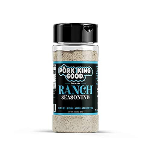 Pork King Good Ranch Seasoning For Cooking And Popcorn Seasoning - Keto Friendly, Paleo, No Msg, Gluten Free (ranch, Single Shaker)