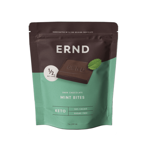 Mint Dark Chocolate Bites (7 Oz) | Sugar Free | 1/2g Net Carbs | Belgian Chocolate | Individually Wrapped