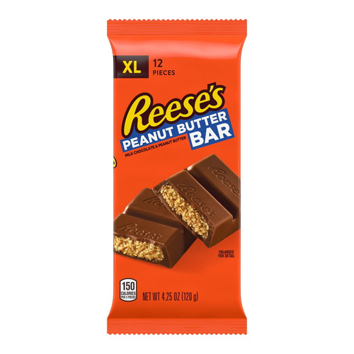 Reese's, Milk Chocolate Filled With Reese's Peanut Butter Xl Candy, 4.25 Oz, Bar (12 Pieces)