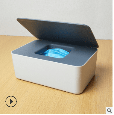 Yejaeka Wet Wipes Dispenser With Lid, Dust-proof Disposable Mask Storage Box