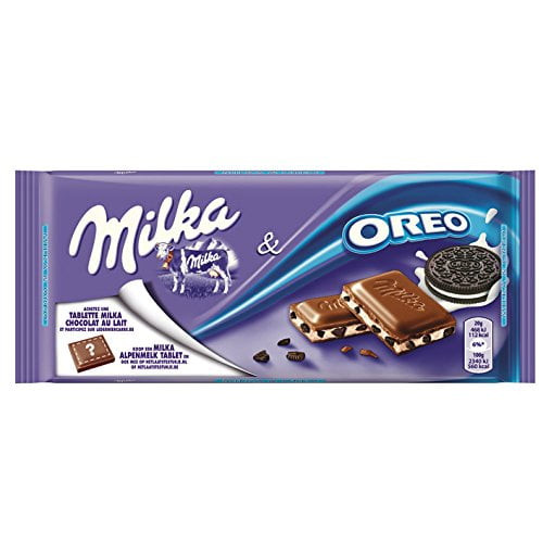 Milka Oreo Alpine Milk Chocolate, 3.5 Oz Bar-pack Of 3