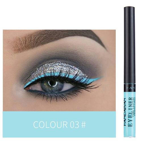 Matte Colorful Liquid Eyeliner,12 Colors Long Lasting Waterproof Eyeliner Professional Bright-colored Eyeliner Pen