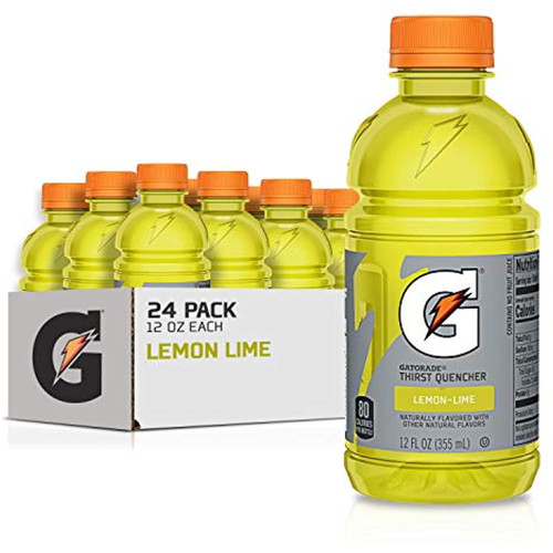 Gatorade Thirst Quencher, Lemon-lime, 12 Fluid Ounce Bottles,pack Of 24