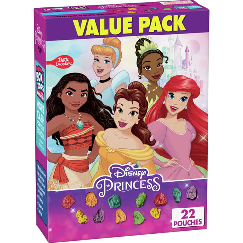Disney Princess Fruit Flavored Snacks, Gummy Treat Value Pack, 22 Ct