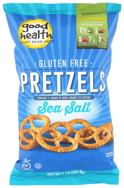 Good Health Pretzels - Sea Salt - Case Of 12 - 8 Oz