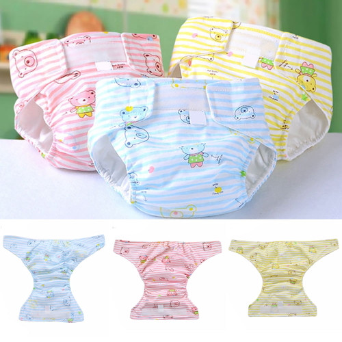 Cheers.us Newborn Baby Cloth Diapers Two Size Adjustable Washable Reusable