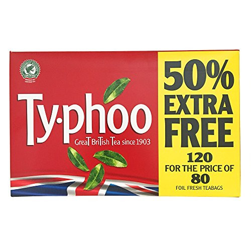Ty-phoo British Black Tea: 120 Teabags