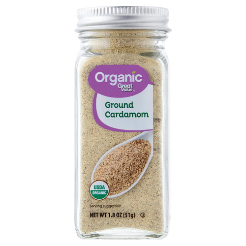 Great Value Organic Ground Cardamom, 1.8 Oz