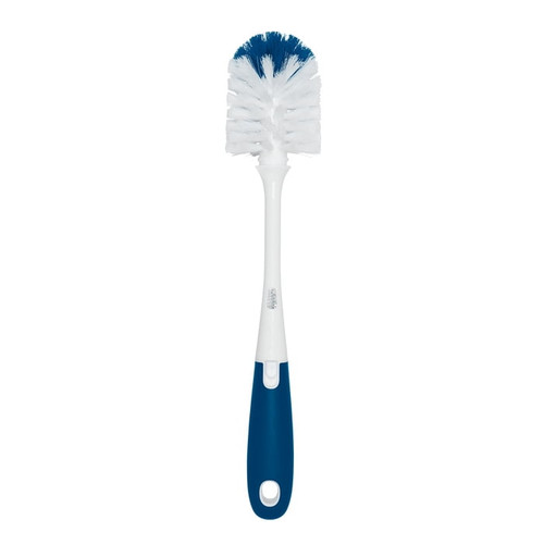 Oxo Tot Bottle Brush With Bristled Cleaner, Navy