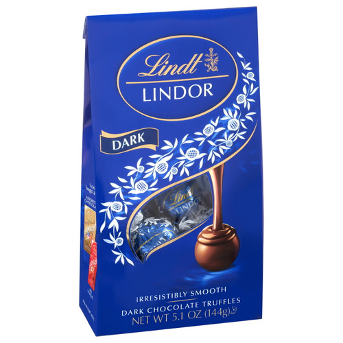 (6 Pack)lindt Lindor Dark Chocolate Candy Truffles, 5.1 Oz. Bag