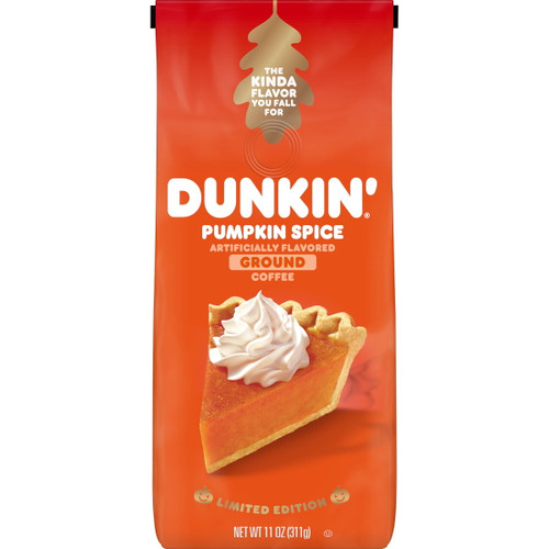 Dunkin’ Pumpkin Spice Ground Coffee, Limited Edition Fall Coffee, 11 Oz. Bag