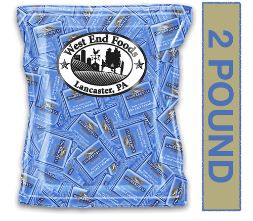 Ghirardelli Bulk (2 Pound) Pack Dark Chocolate Sea Salt Caramel