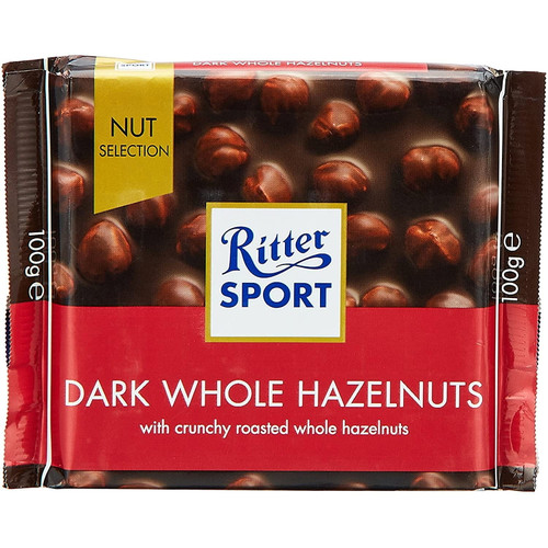 Ritter Sport Dark Chocolate With Hazelnuts 3.52 Oz -pack Of 3