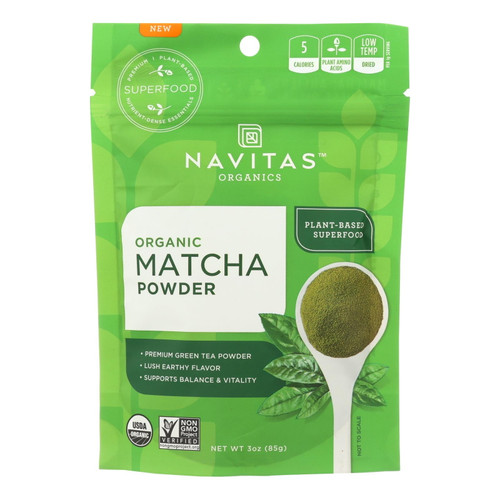 Navitas Organics Gmo-free Matcha Powdered Green Teas, 3 Oz