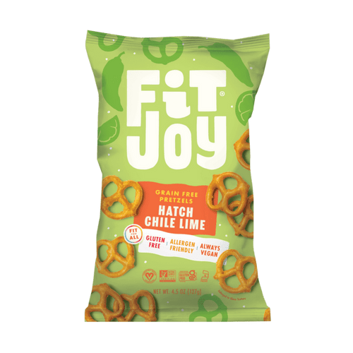 Fitjoy Grain Free Pretzel Twists Hatch Chile Lime 4.5 Oz Pack Of 3