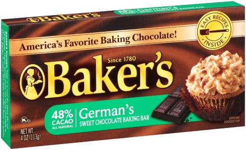 Baker's German Chocolate Baking Bars
