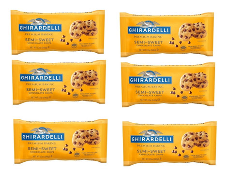 Ghirardelli Semi-sweet Chocolate Premium Baking Chips 12 Oz Pack Of 6