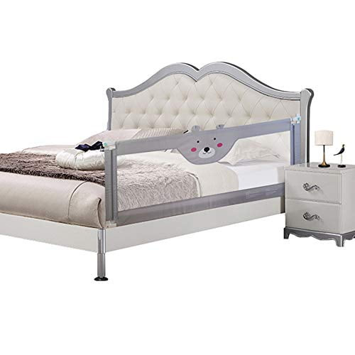 Bed Rail For Toddlers Extra Long Bed Rail For Child Vertical Lifting Rail For All Beds Safety Guard Rail Bed Side Rail Guard For Queen & King & Twin Size Mattress Extra Tall Rail (70.8", Gre